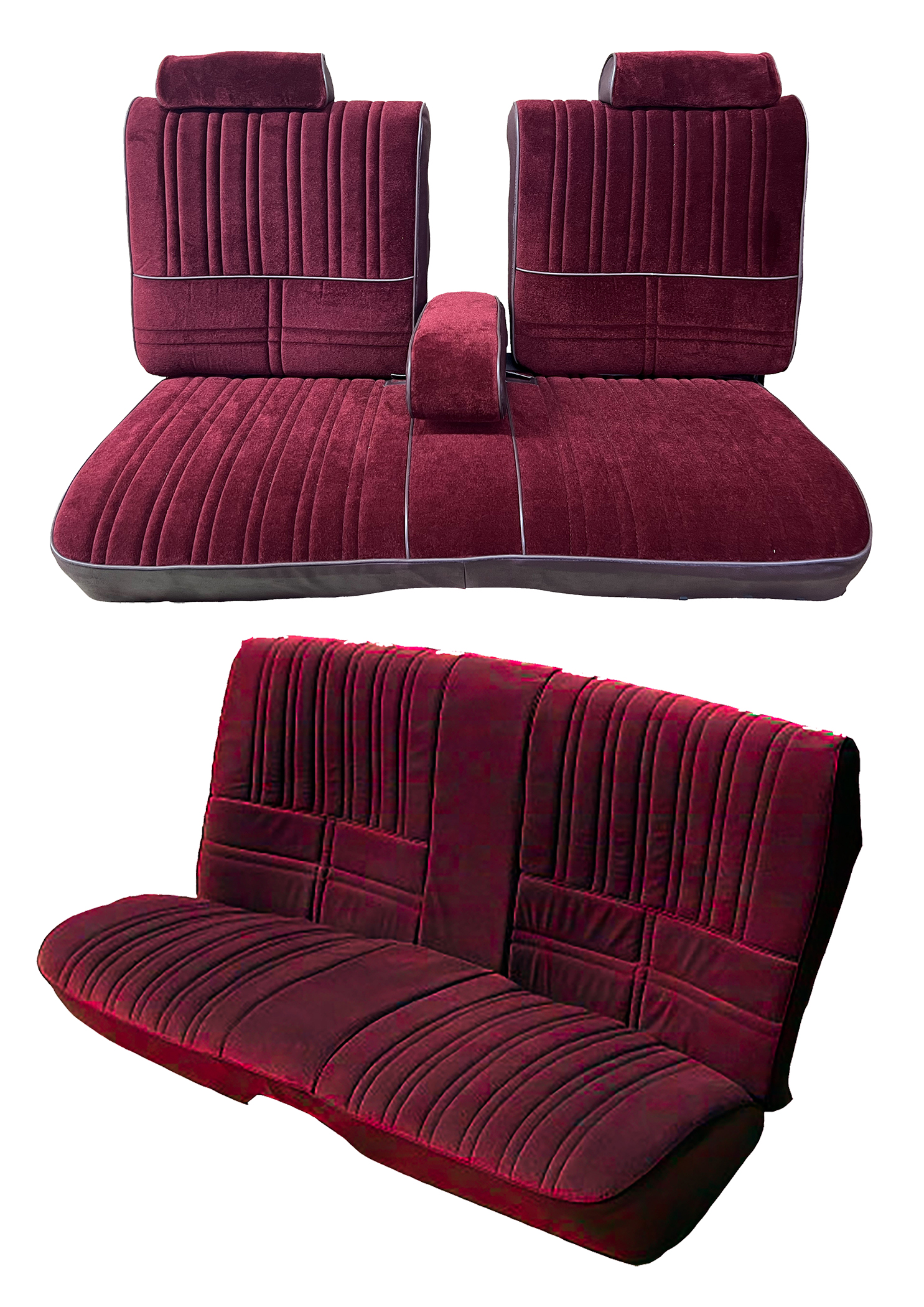 1984 Oldsmobile Cutlass Supreme Upper Door Panel Set, Burgundy